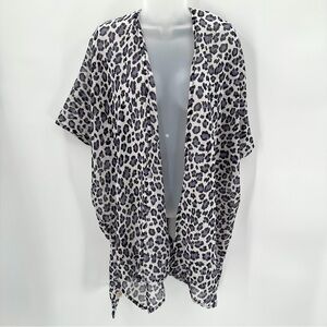 Shore Drive Swim Cover Up Animal Print One Size Womens New With Defects READ